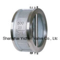 Spring Loaded Dual Plate Wafer Stainless Steel Check Valve (H76)